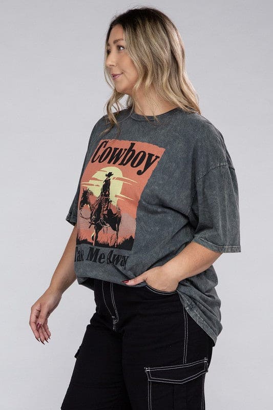 Cowboy Take Me Away Graphic Top