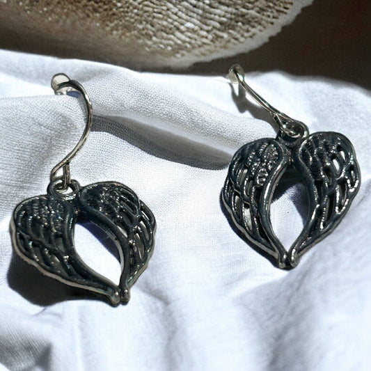 Angel Wing Fishhook Earrings