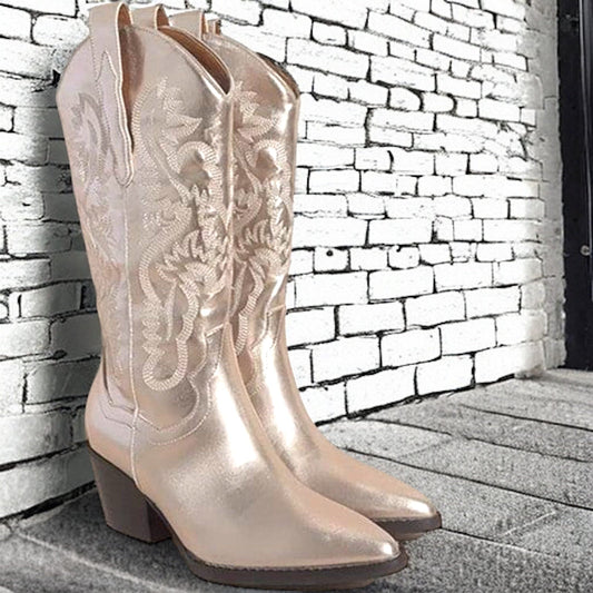 CLASSIC PINK PEARL WESTERN BOOTS