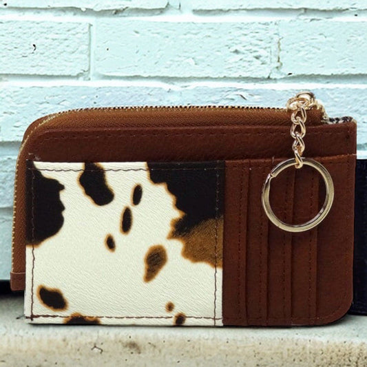 Fashion Card Holder Keychain Wallet