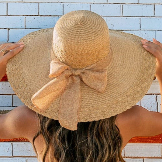 Scallop Edge Bow Accent Hat